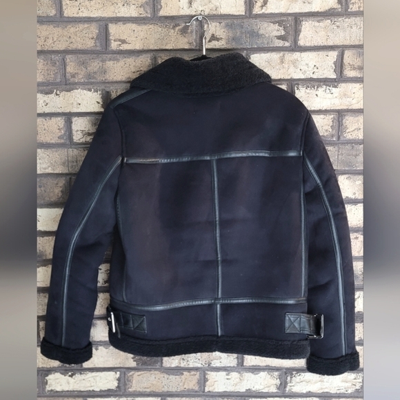 C - Philosophy black jacket, faux fur & faux sherpa - Picture 2 of 8